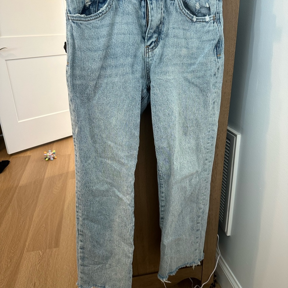 Casual Light Blue Boyfriend Jeans